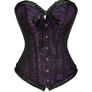 Purple corset top - NWOT